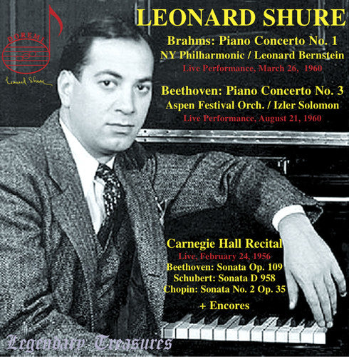 Brahms / Shure / New York Philharmonic / Bernstein - Piano Concerto No. 1 - Music CD