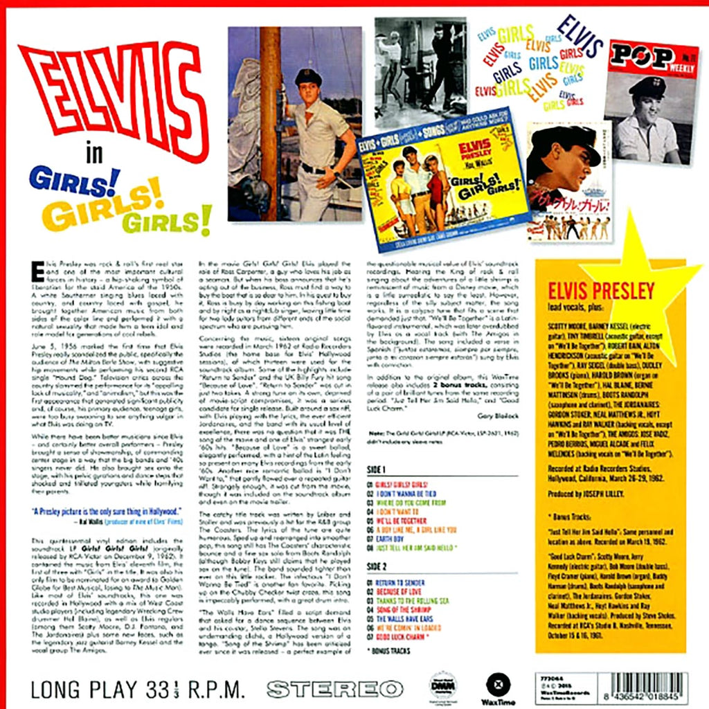 Elvis Presley - Girls! Girls! Girls! (+2 bonus tracks) (180g) Vinyl Record