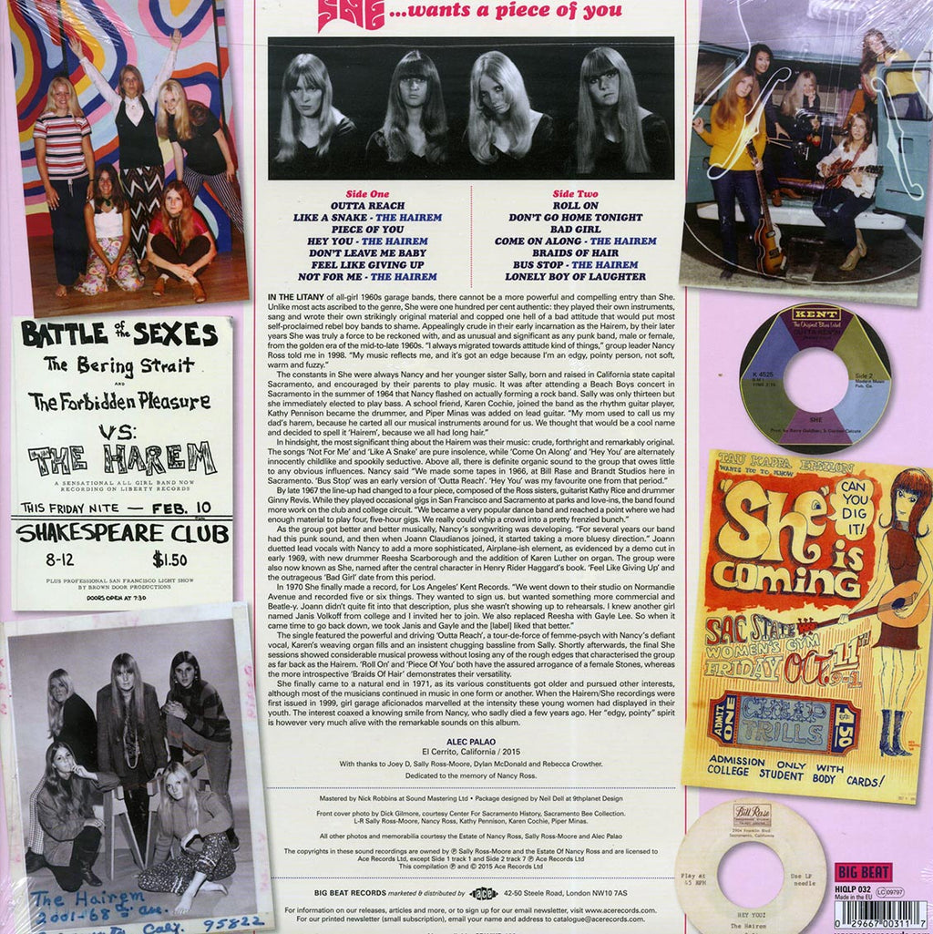 She - Wants A Piece Of You (180g) Vinyl Record