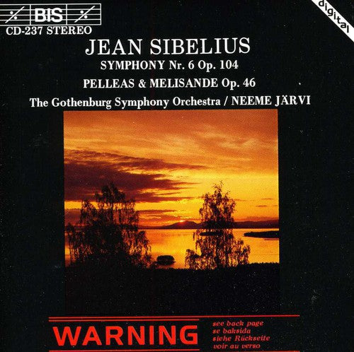 Sibelius / Jarvi / Gothenberg Symphony - Symphony 6 - Music CD