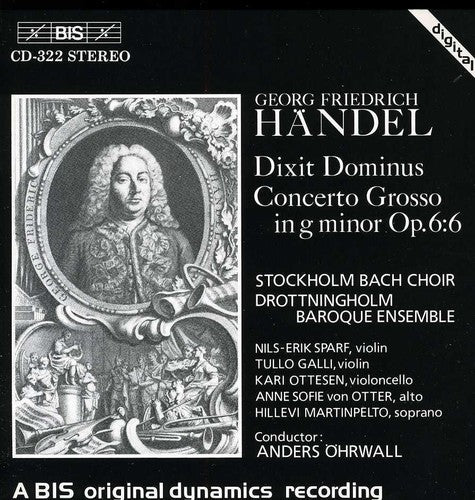 Handel / Von Otter / Martinpelto - Dixit Dominus / Concerto Grosso In G - Music CD