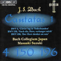 Bach / Bach Collegium, Suzuki - Cantatas I - Music CD