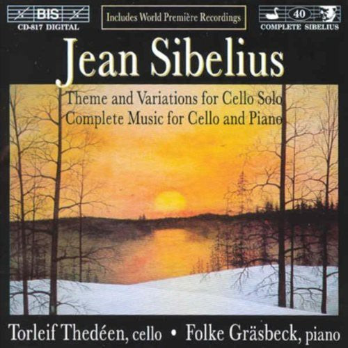 Sibelius / Thedeen / Grasbeck - Works For Cello & Piano - Music CD