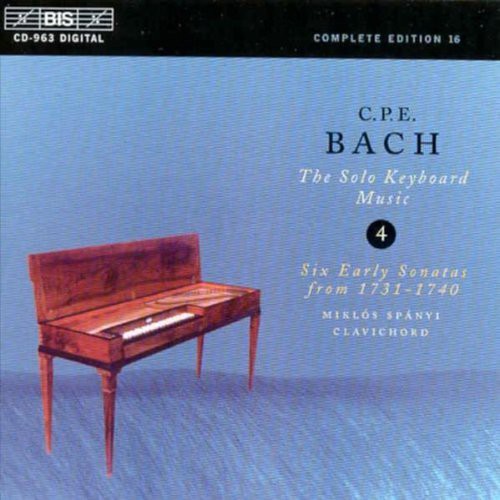 Bach,c.p.e. / Spanyi,miklos - Solo Keyboard Music 4: Sta In B Flat W.62, Etc. - Music CD