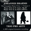 Brahms / Trio Pro Arte - Piano Trios - Music CD