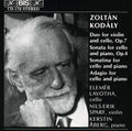 Kodaly / Lavotha / Spark / Aberg - Duo For Violin & Cello - Music CD