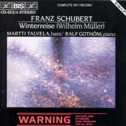 Schubert / Talvela / Gothoni - Winterreise - Music CD