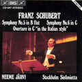 Schubert / Jarvi / Stockholm Sinfonietta - Symphonies 5 & 6 / Overture In Italian Style - Music CD