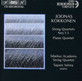 Kokkonen / Valsta / Sibelius Academy String Qrt - String Quartets 1,2 & 3 / Piano Quintet - Music CD