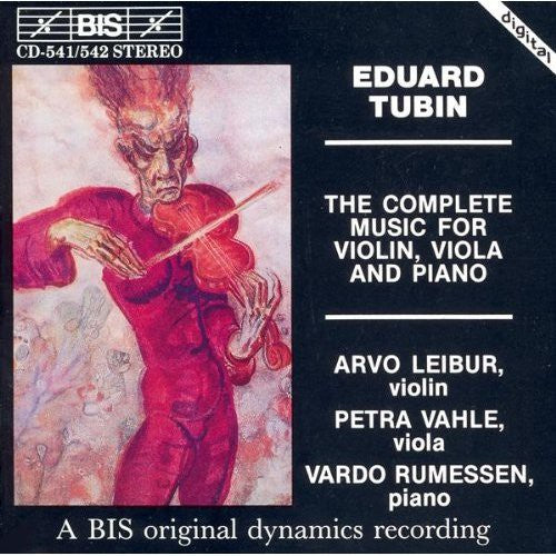 Tubin / Rumessen - Complete Music From Violin - Music CD