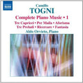 Togni / Orvieto,aldo - Complete Piano Music 1 - Music CD