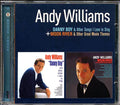 Andy Williams - Danny Boy & Other Songs 1 Love To Sing + Moon River & Other Great Movie Themes Music CD