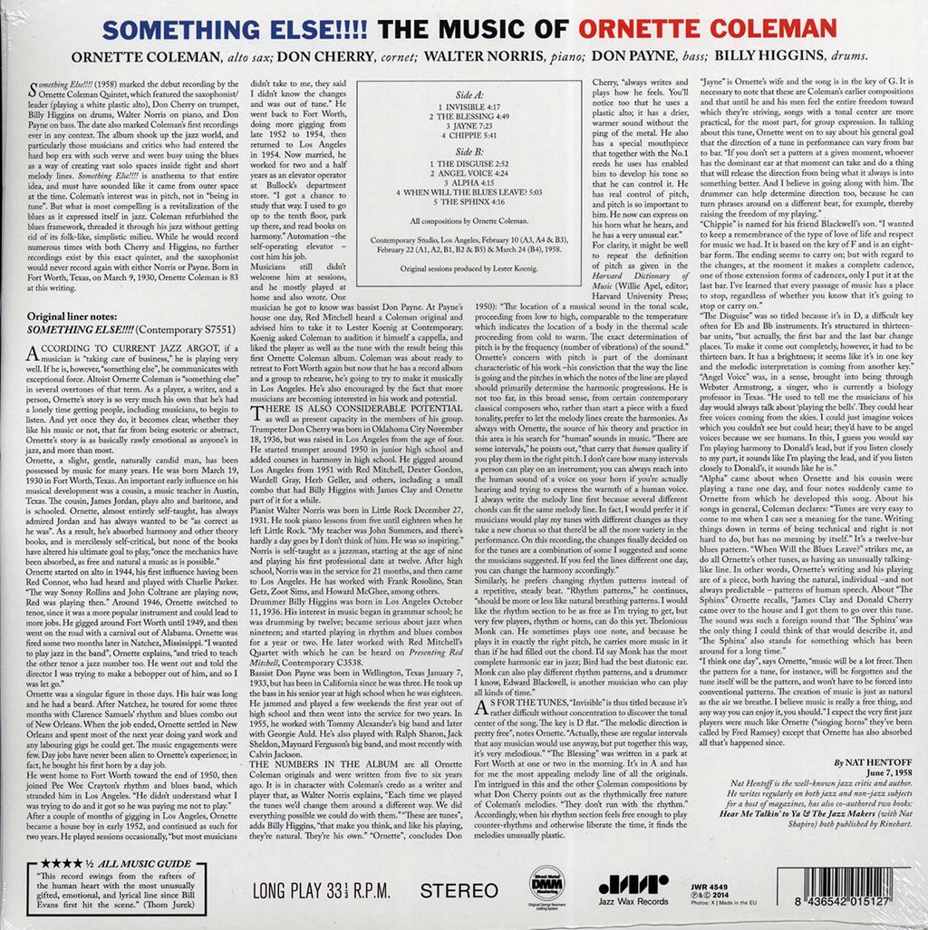Ornette Coleman - Something Else!!! The Music Of Ornette Coleman (ltd. ed.) (180g) Vinyl Record