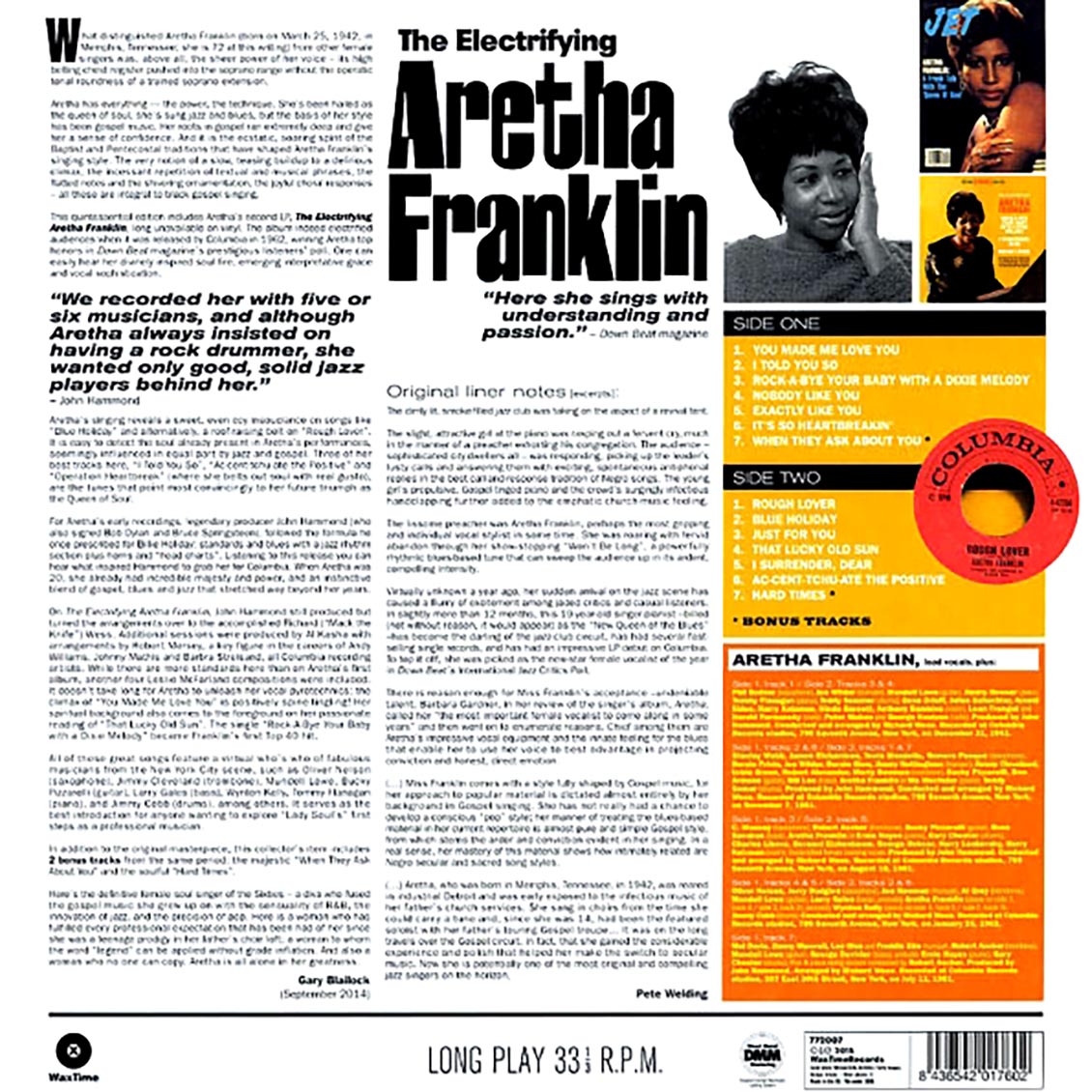 Aretha Franklin - The Electrifying Aretha Franklin (ltd. ed.) (180g) Vinyl Record