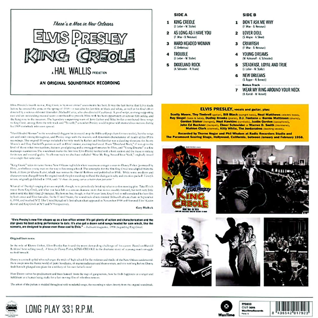 Elvis Presley - King Creole: An Original Soundtrack Recording (ltd. ed.) (180g) Vinyl Record