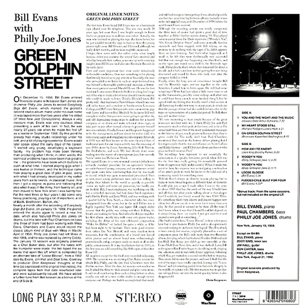 Bill Evans, Philly Joe Jones - Green Dolphin Street (ltd. ed.) (180g) Vinyl Record