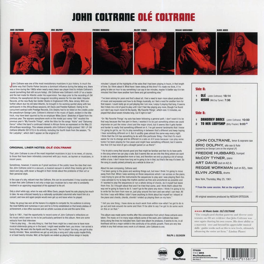 John Coltrane - Ole Coltrane: The Complete Session (+bonus track) (ltd. ed.) (180g) Vinyl Record