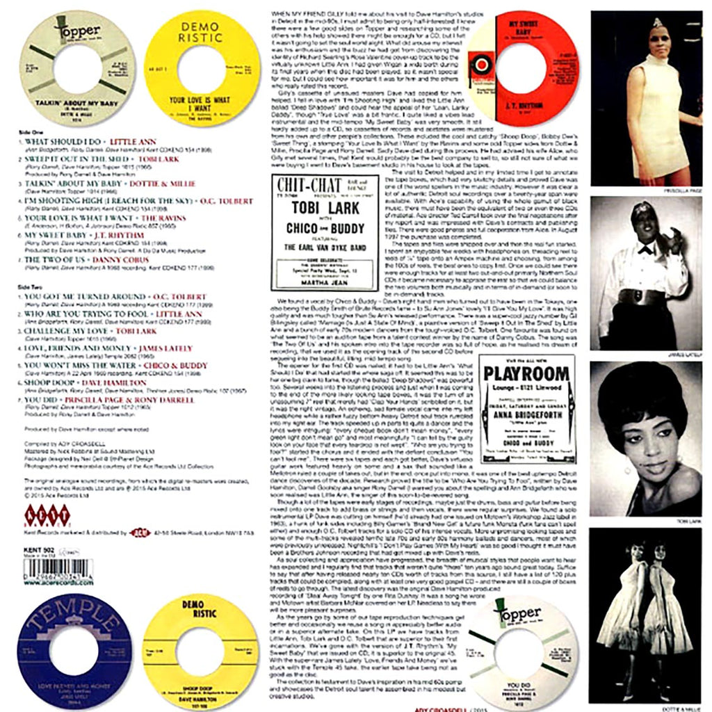 Little Ann, Chico & Buddy, OC Tolbert, Tobi Lake, etc. - Dave Hamilton's Detroit Dancers Vinyl Record