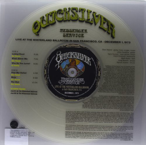 Quicksilver Messenger Service - Live At The Winterland Ballroom In San Francisco - Vinyl Record