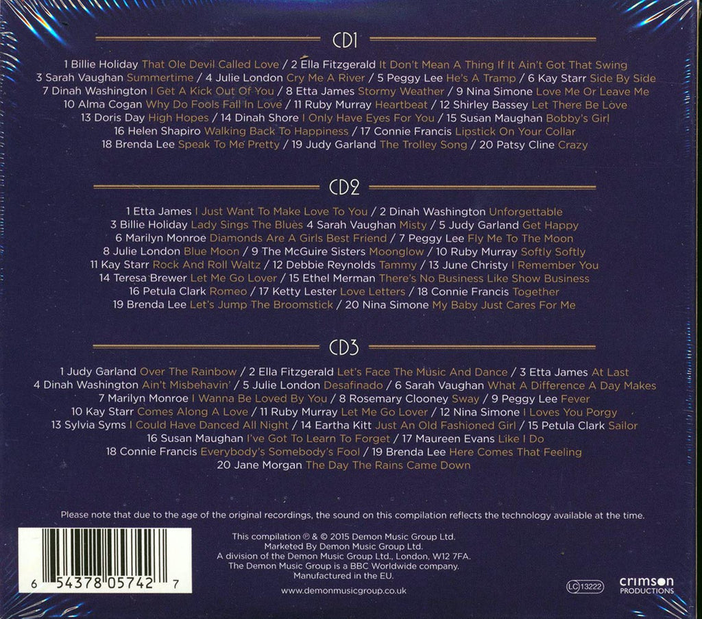 Various - The First Ladies Of Song (60 tracks) (3xCD) Music CD