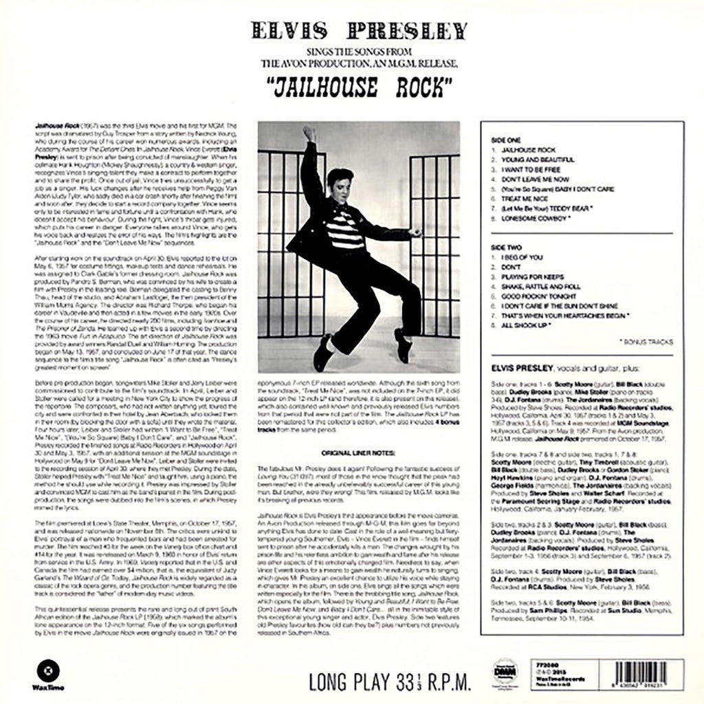 Elvis Presley - Jailhouse Rock (+4 bonus tracks) (ltd. ed.) (180g) Vinyl Record