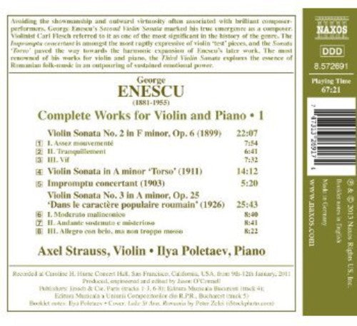 Ensecu / Strauss / Poletaev - Complete Works For Violin & Piano - Music CD