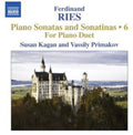 Ries / Kagan / Primakov - Piano Sonatas 6: Three Sonatas For Piano Duet - Music CD