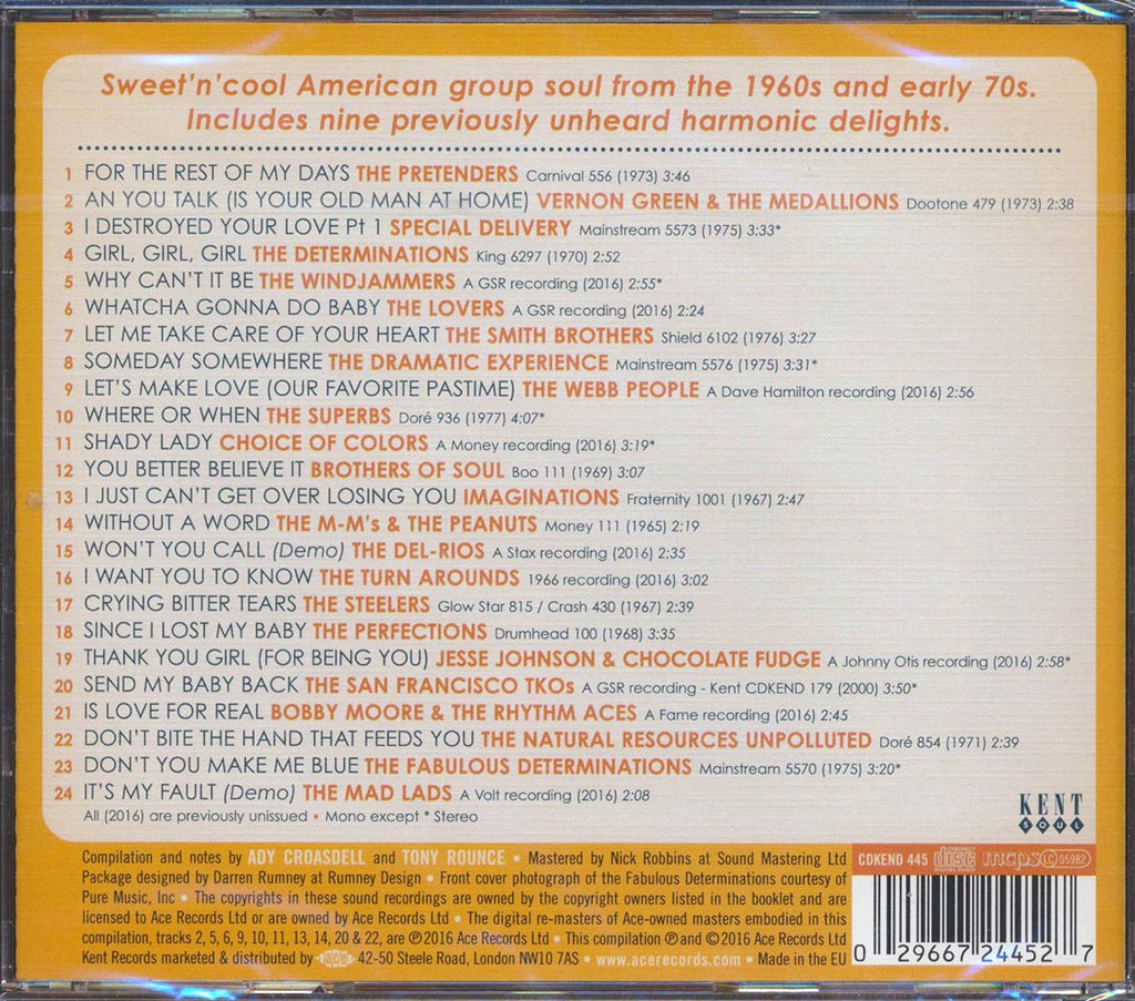 Various - Harmony Of The Soul: Vocal Groups 1962-1977 (24 tracks) Music CD