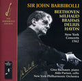 New York Po Sir John Barbirolli - New York Concerts 1962-brahms Beethoven Milhaud - Music CD
