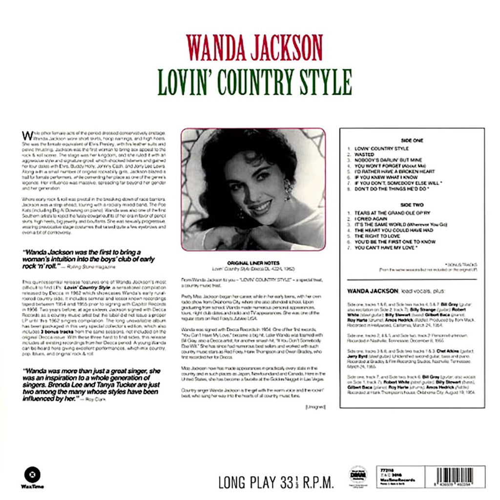 Wanda Jackson - Lovin' Country Style (ltd. ed.) (180g) Vinyl Record
