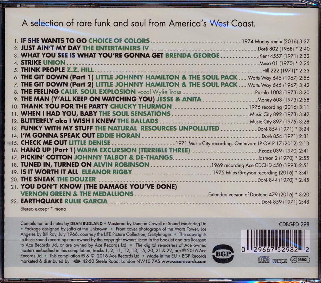 Various - California Soul: Funk & Soul From The Golden State 1967-1976 (incl. large booklet) Music CD