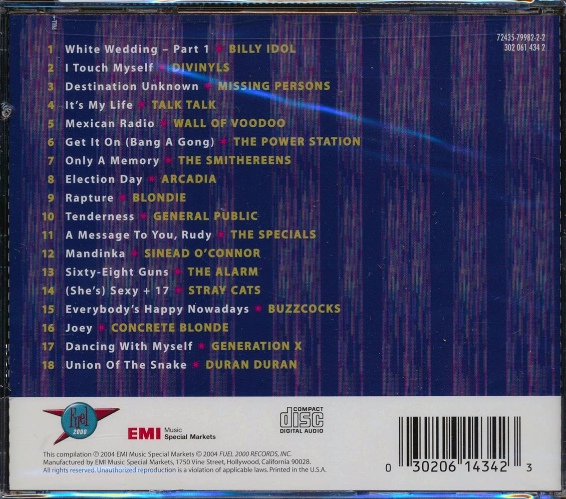 Duran Duran, Billy Idol, Blondie, Stray Cats, Etc. - Absolutely The Best Of Modern Rock: 18 Hits (marked/ltd stock) Music CD