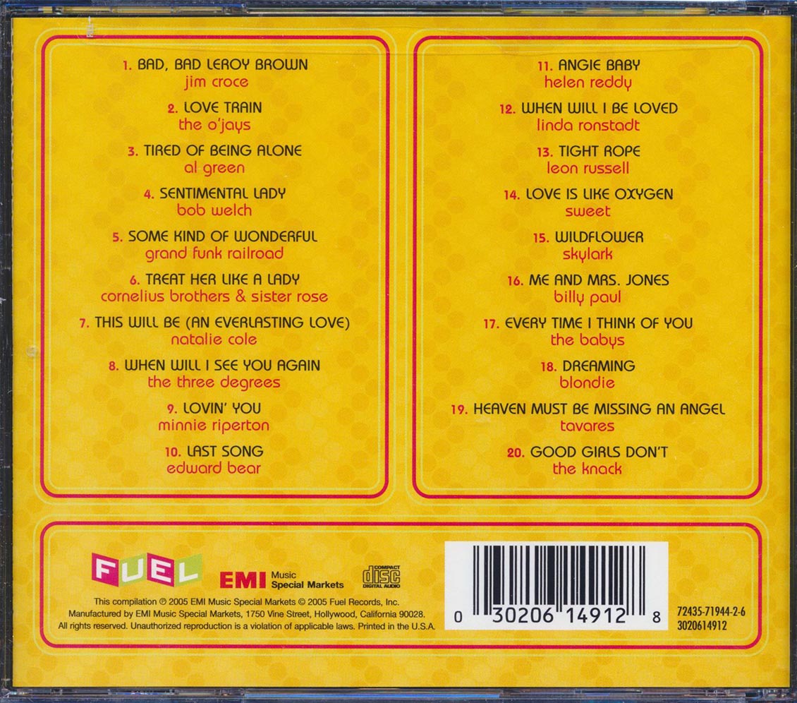 Blondie, Linda Ronstadt, Grand Funk Railroad, Jim Croce, Etc. - Absolutely The Best Of The 70's Music CD