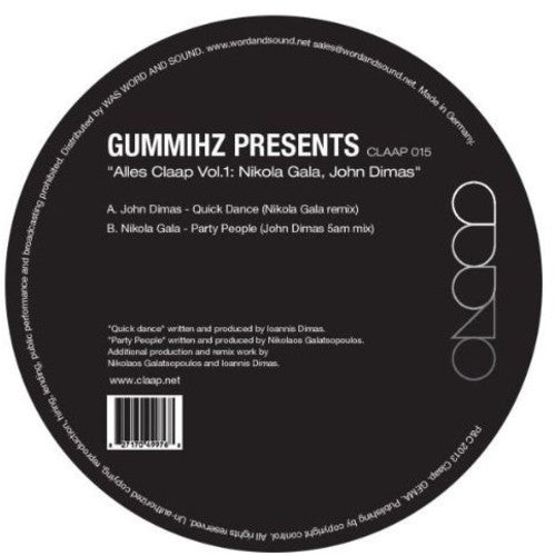 Dimas,john / Gala,nikola - Alles Claap 1 - Vinyl Record