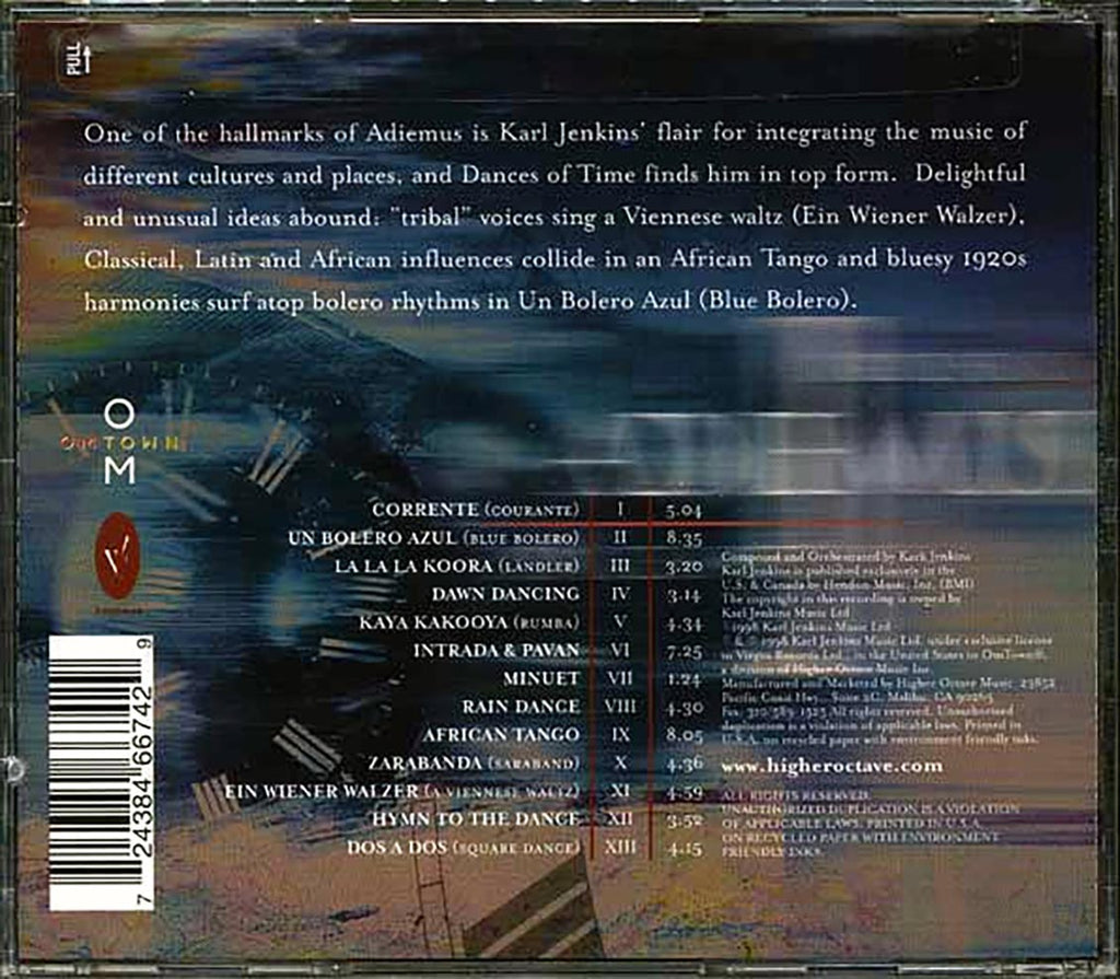 Karl Jenkins, Adiemus - Adiemus III: Dances Of Time Music CD