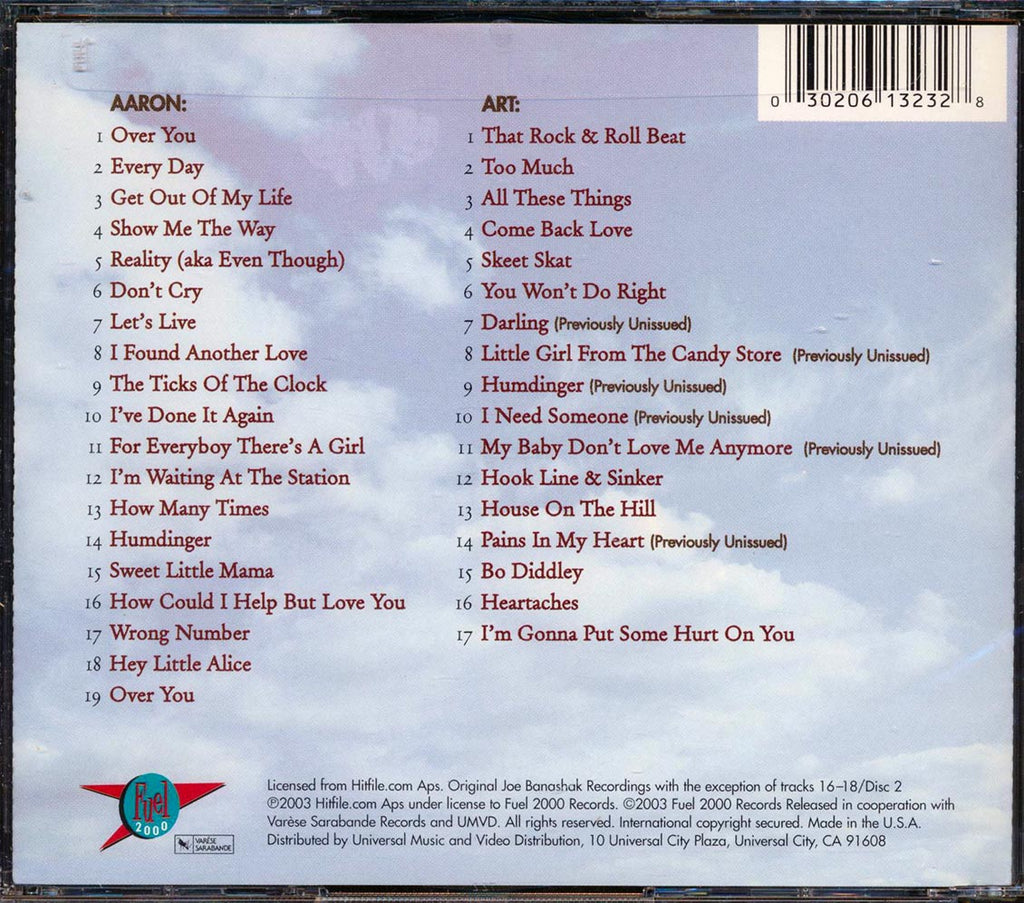 Aaron & Art Neville - Brother To Brother (36 tracks) (2xCD) (remastered) Music CD
