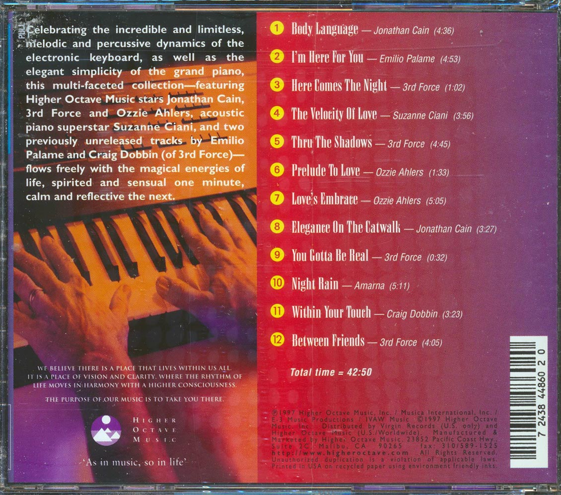 Jonathan Cain, 3rd Force, Ozzie Ahlers - Keys To The Heart: The Sensuous Elegance And Captivating Rhythms Of The Keyboard Music CD