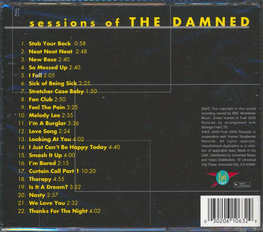 The Damned - Sessions Of The Damned (marked/ltd stock) Music CD