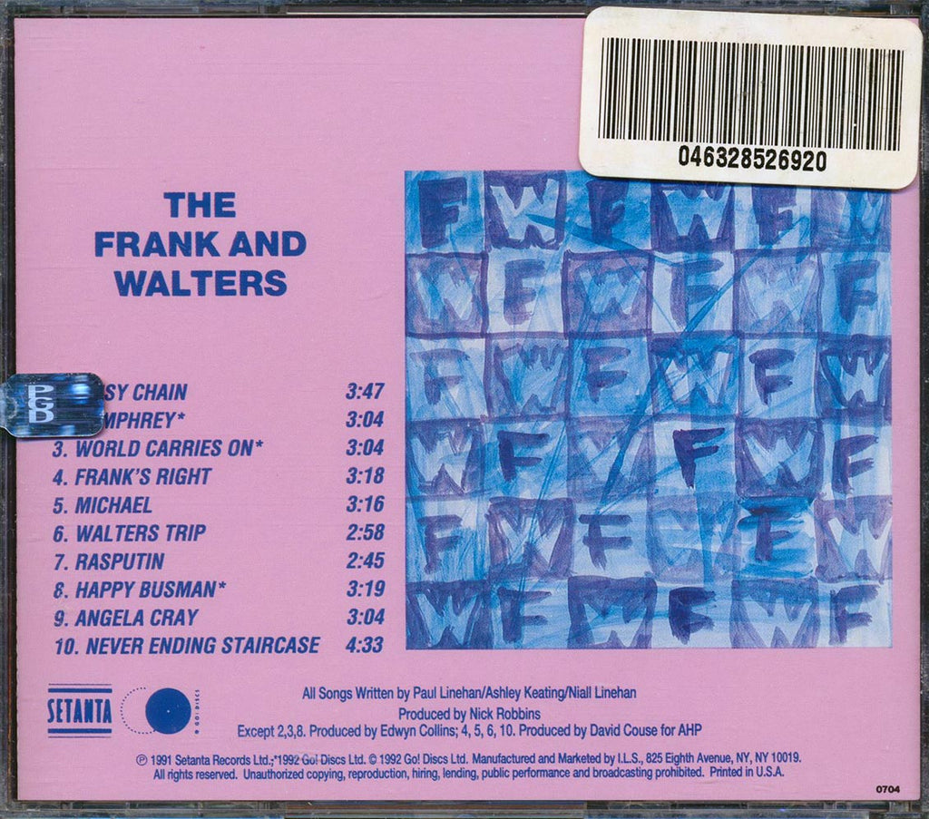 The Frank And Walters - The Frank And Walters (marked/ltd stock) Music CD