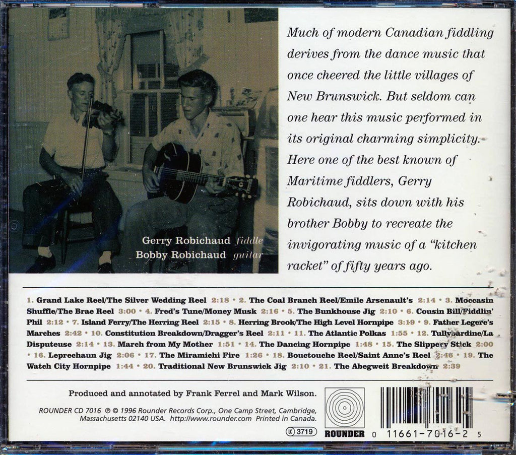 The Robichaud Brothers - The Slippery Stick: Traditional Fiddling From New Brunswick (incl. large booklet) (marked/ltd stock) Music CD