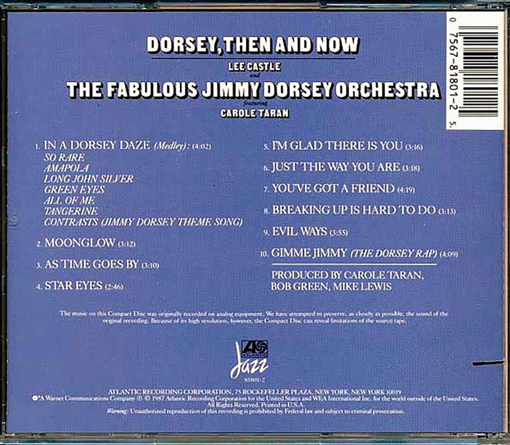 The Fabulous New Jimmy Dorsey Ochestra - Dorsey, Then And Now (ltd. ed.) (marked/ltd stock) (remastered) (24-bit mastering) Music CD