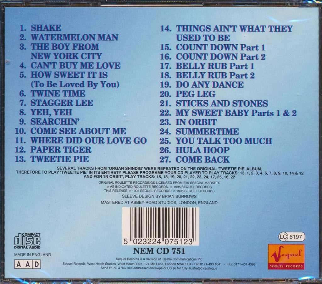 Dave Baby Cortez - 3 Original Albums Music CD