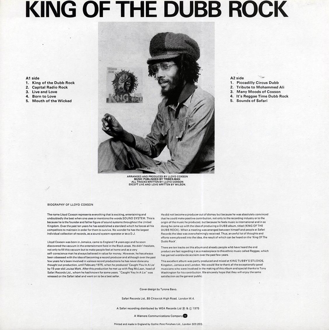 Sir Coxsone Sound - King Of The Dub Rock Part 1 Vinyl Record