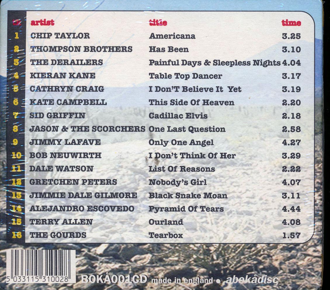 Jimmie Dale Gilmore, The Derailers, Kate Campbell, Etc. - Viva Americana (incl. large booklet) Music CD