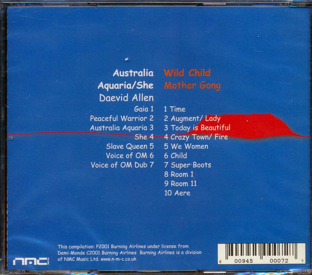Daevid Allen, Mother Gong - Australia Aquaria: She + Wild Child (2xCD) Music CD