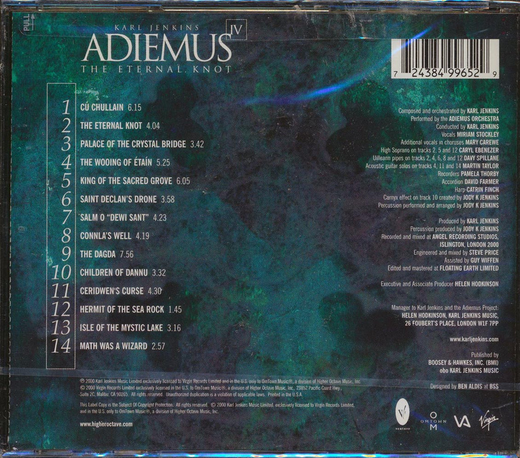 Karl Jenkins, Adiemus - Adiemus IV: The Eternal Knot (incl. large booklet) Music CD