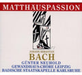 Bach / Gewandhauserchor Leipzig - St Matthews Passion Bwv 244 - Music CD