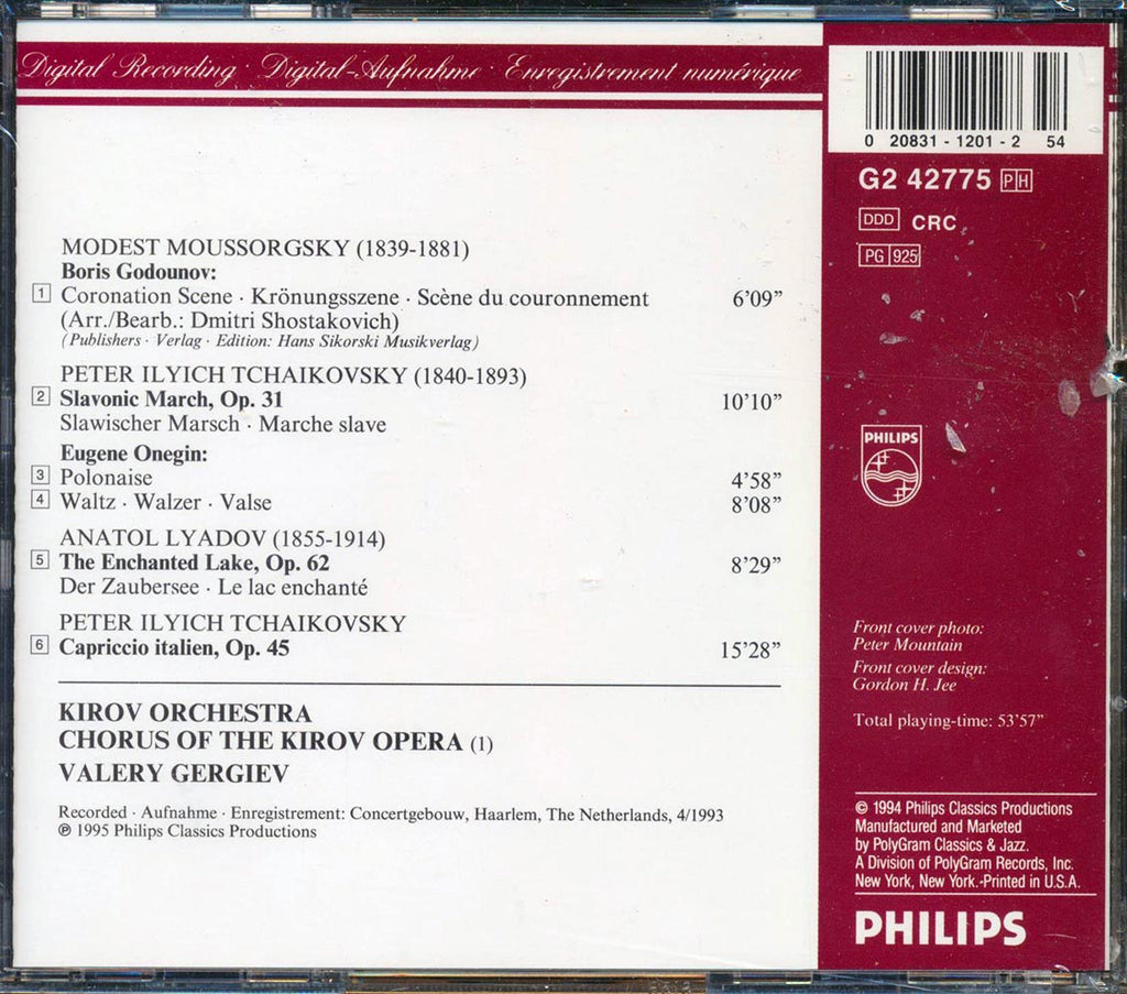 Tchaikovsky - Capriccio Italien; Marche Slav; Polonaise And Waltz From Eugene Onegin; Moussorgsky (Arr. Shostakovich): Coronation Scene From Boris Godounov; Lyadov: The Enchanted Lake (marked/ltd stock) Music CD