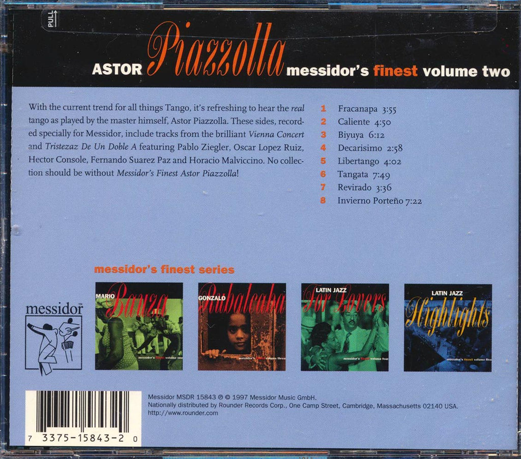 Astor Piazzolla - Messidor's Finest Volume 2 (marked/ltd stock) Music CD