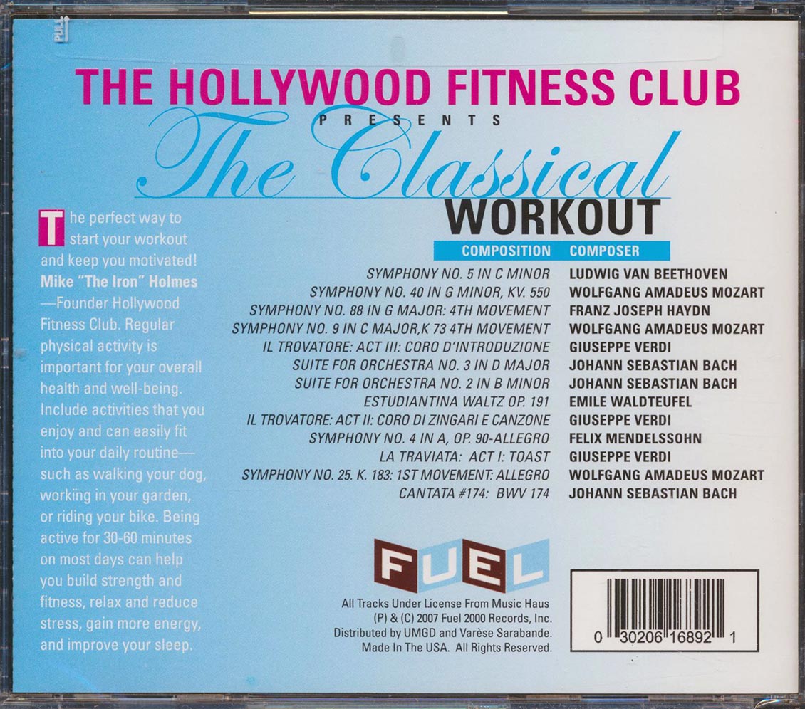 Beethoven, Mozart, Bach, Etc. - The Hollywood Fitness Club Presents The Classical Workout Music CD